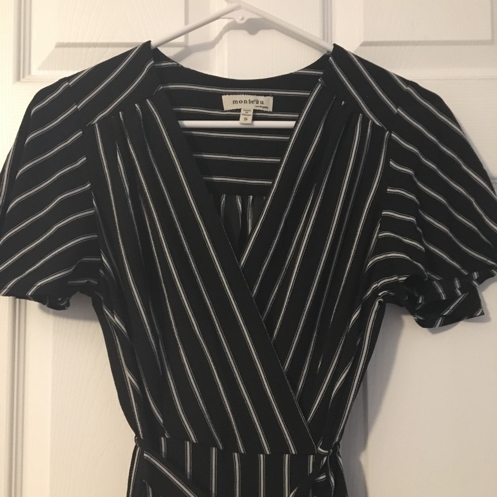 Black Striped Dress
